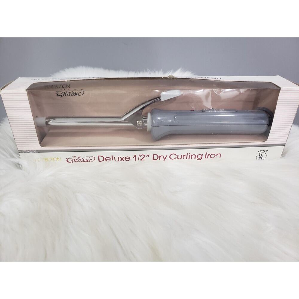 NEW Vintage 1980s Perfection Curling Iron 1/2 Inch With Box Tight Curls‎